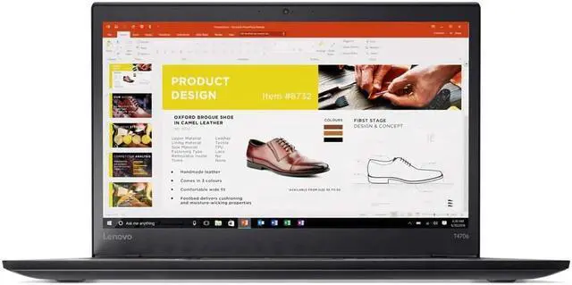 Alt view image 6 of 6 - Lenovo ThinkPad T470s Laptop (20JS-S0KS00) Intel Core i5-6300U, 8GB RAM, 256GB SSD, 14-inch FHD 1920x1080, Win10