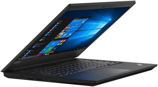 Alt view image 5 of 6 - Lenovo ThinkPad E490 14" Core i3-8145U 8GB RAM 128GB SSD  2.1GHz(1366x768) BT WIN10 Pro Webcam BLACK