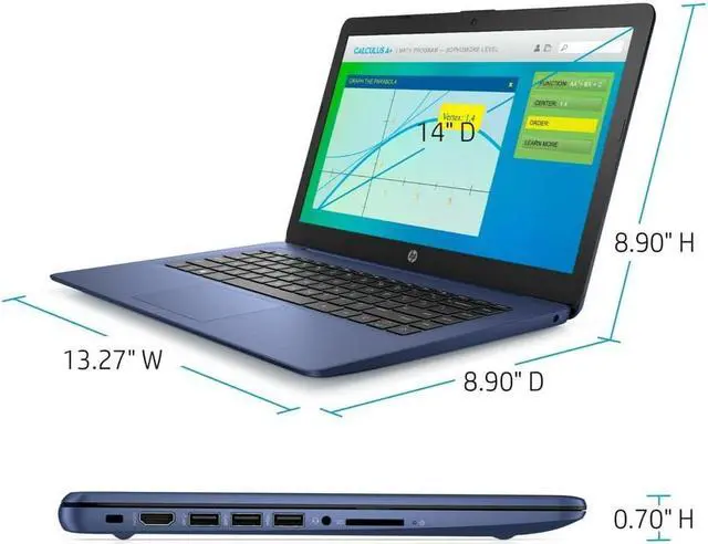 Alt view image 5 of 9 - HP Stream 14-cb171wm 14" HD 1366x768 LED Intel Celeron N4000 1.1 GHz up to 2.6 GHz up to 2.6 GHz 4GB DDR4 SDRAM 64GB eMMC Intel UHD Graphics 600 Windows 10 Home
