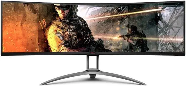 Main image of AOC AG493UCX 5120 x 1440 49" Curved IPS FreeSync Monitor, Black