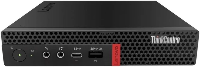 Alt view image 2 of 3 - Lenovo ThinkCentre M720Q Tiny Desktop 8GB 256GB SSD Intel Core i5-8400T X6 1.7GHz Win10, Black
