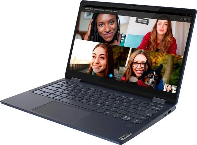 Alt view image 8 of 9 - Lenovo Yoga 6 13 2-in-1 13.3" Touch Screen Laptop - AMD Ryzen 5 - 8GB Memory - 256GB SSD - Abyss Blue Fabric Cover 82FN003TUS Tablet Notebook PC