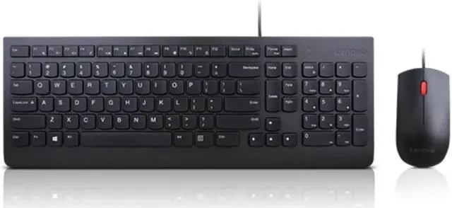 Main image of Lenovo Essential Wired Combo Keyboard & Mouse Combo, Black