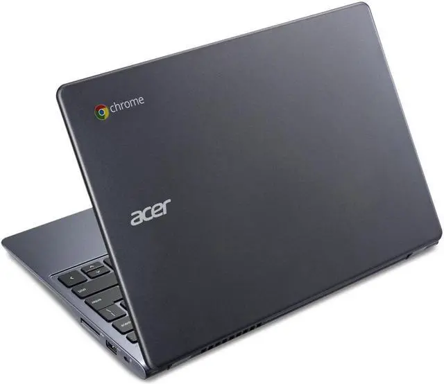 Alt view image 2 of 4 - Acer Chromebook C720-2103 11.6" 2GB 16GB Intel Celeron 2955U X2 1.4GHz Chrome OS, Gray
