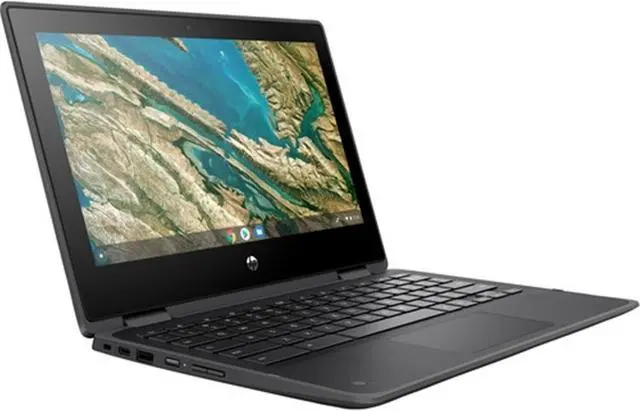 Alt view image 2 of 4 - HP Chromebook x360 11 G3 EE 11.6" Touch 4GB 32GB eMMC Celeron® N4020 1.1GHz ChromeOS, Gray