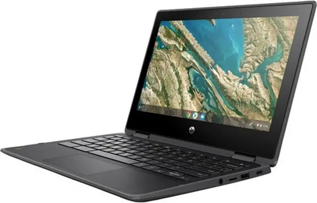 Alt view image 4 of 4 - HP Chromebook x360 11 G3 EE 11.6" Touch 4GB 32GB eMMC Celeron® N4020 1.1GHz ChromeOS, Gray