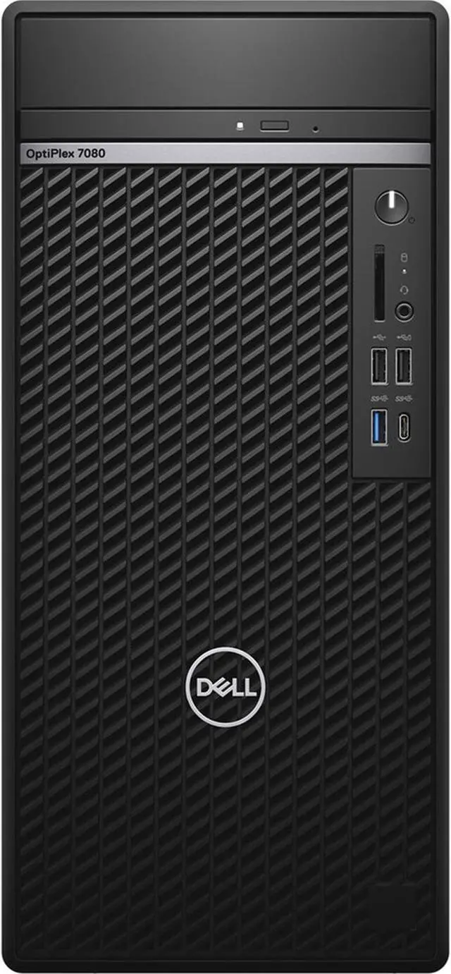 Main image of Dell Optiplex 7080 Tower 8GB 256GB SSD Core™ i5-10500 3.1GHz Win10P, Black