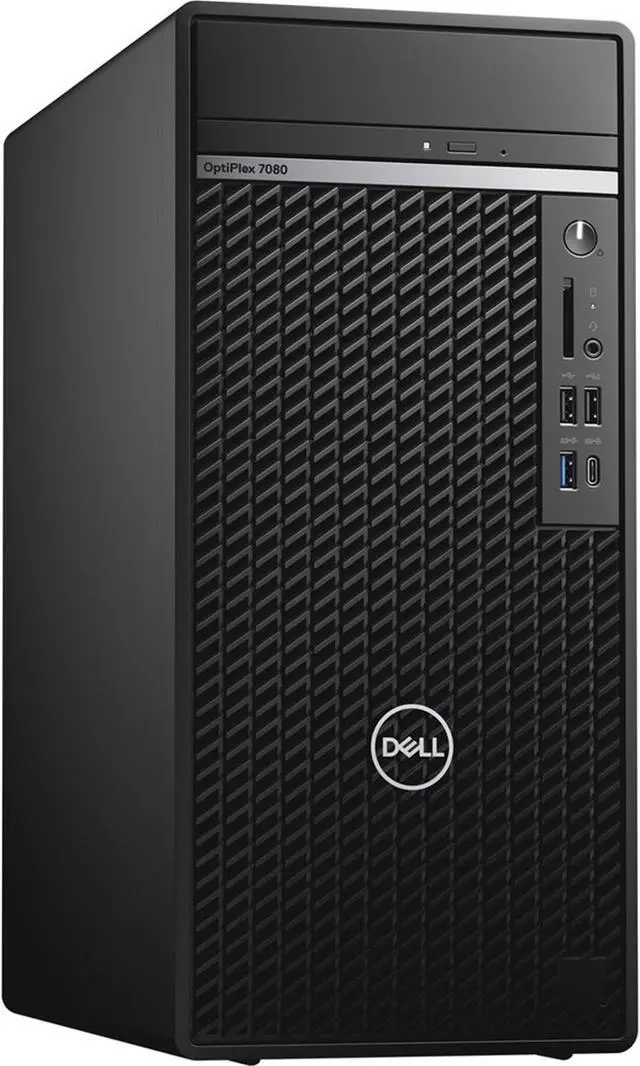 Alt view image 4 of 4 - Dell Optiplex 7080 Tower 8GB 256GB SSD Core™ i5-10500 3.1GHz Win10P, Black