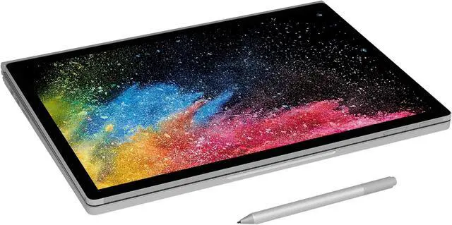 Alt view image 3 of 4 - Microsoft Surface Book 2 JHX-00001 13.5" Touch 8GB 256GB SSD Core™ i7-8650U 1.9GHz Win10P, Silver