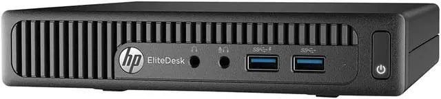 Alt view image 2 of 3 - HP EliteDesk 705-G3 Mini PC 8GB 500GB A10-8770E 2.8GHz Win10P, Black