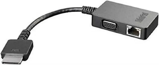 Alt view image 5 of 7 - Lenovo 4X90J31060 OneLink+ to VGA/RJ45 Adapter