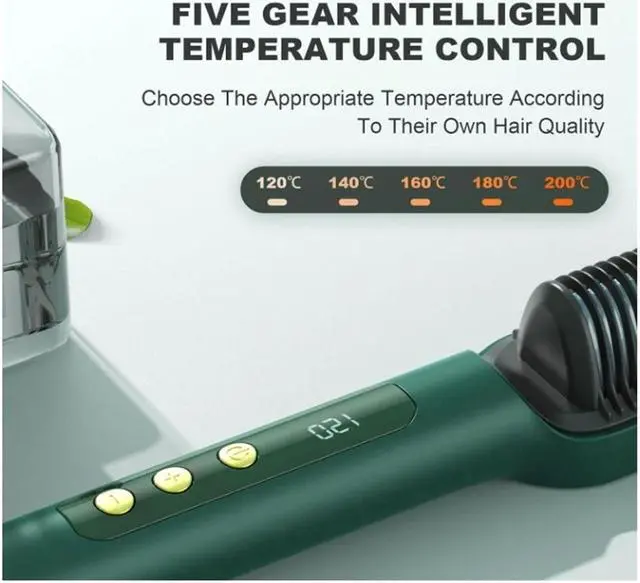 Alt view image 3 of 4 - Mudiiltha Hair Straightening Brush,Negative Ion Straightening Brush