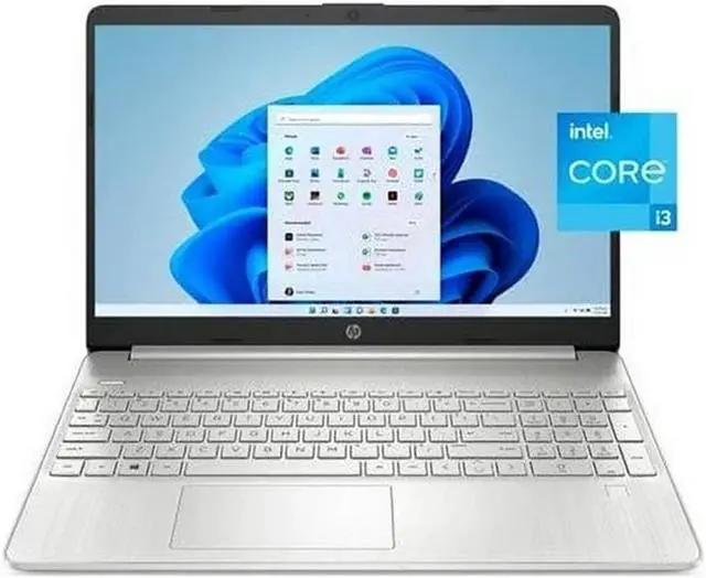 Alt view image 2 of 9 - HP 15-DY5131WM 15.6" 8GB 256GB SSD Core i3-1215U 3.3GHz WIN11H, Natural Silver
