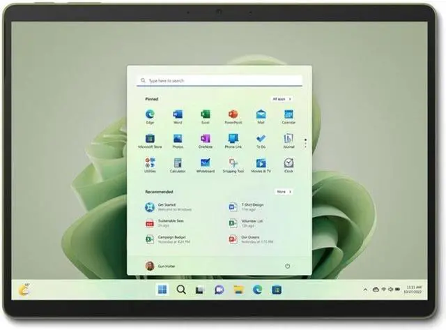 Alt view image 2 of 7 - Microsoft Surface Pro 9 13" Tablet i5 8GB 256GB SSD W11H Forest Very Good