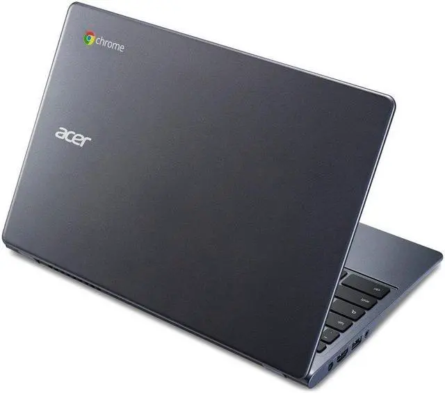 Alt view image 2 of 3 - Acer Chromebook C720-2844 11.6" 4GB 16GB Intel Celeron 2955U X2 1.4GHz, SIlver