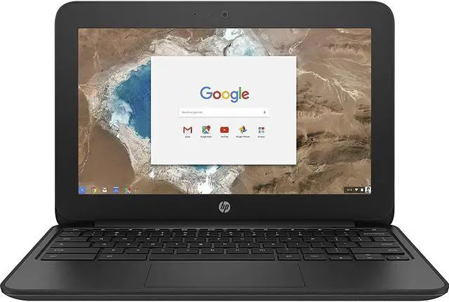 Main image of HP Chromebook 11 G5 EE 11.6" Touch 4GB 16GB Intel Celeron N3060 X2 1.6GHz, Black