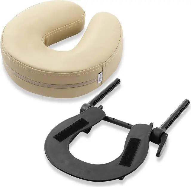 Main image of Saloniture Adjustable Massage Table Face Cradle and Pillow 3" Foam - Cream