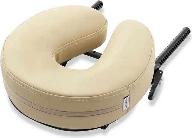 Alt view image 2 of 6 - Saloniture Adjustable Massage Table Face Cradle and Pillow 3" Foam - Cream