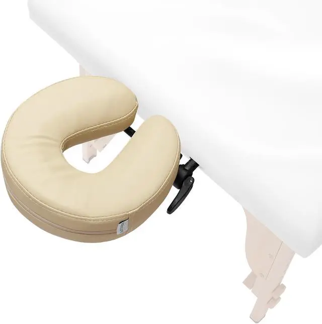 Alt view image 5 of 6 - Saloniture Adjustable Massage Table Face Cradle and Pillow 3" Foam - Cream