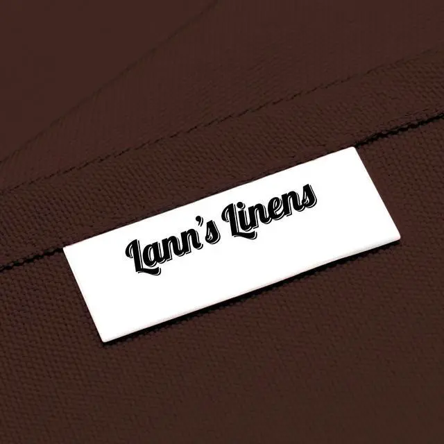 Alt view image 4 of 4 - Lann's Linens - 1 Dozen 20" Oversized Cloth Dinner Table Napkins - Machine Washable Restaurant/Wedding/Hotel Polyester Fabric - Chocolate Brown