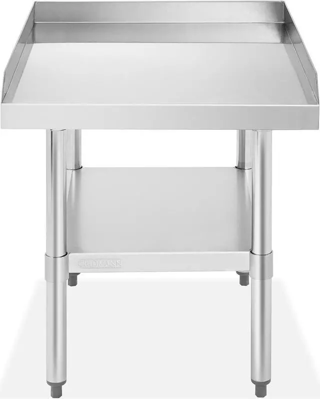 Alt view image 2 of 5 - GRIDMANN NSF 16-Gauge Stainless Steel 24"L x 30"W x 24"H Equipment Stand Grill Table with Undershelf for Commercial Restaurant Kitchen
