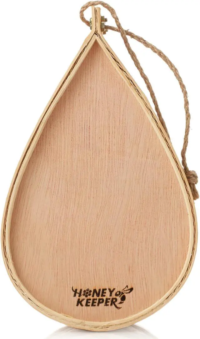 Alt view image 3 of 6 - Honey Keeper Mason Bee House, Natural Bamboo Teardrop Bee Hive