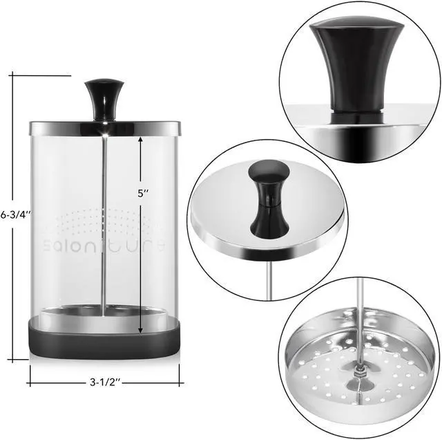 Alt view image 6 of 6 - Saloniture Glass Disinfectant Jar - Container for Disinfecting, Sanitizing and Sterilizing Barber, Salon, Nail Tools and Supplies - 36 oz