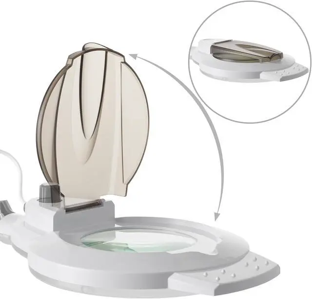 Alt view image 2 of 6 - Saloniture Professional Ionic Facial Steamer with LED Magnifying Lamp - Ozone Facial Steamer with Rolling Base for Esthetician Spa and Salon