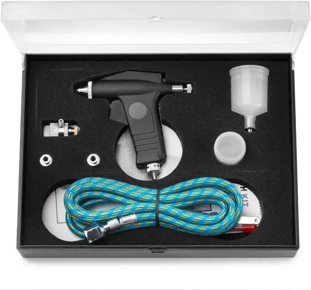 Alt view image 4 of 4 - PointZero Trigger Style 2cc Gravity-feed Airbrush 2 Tip Set (.3mm .5mm)