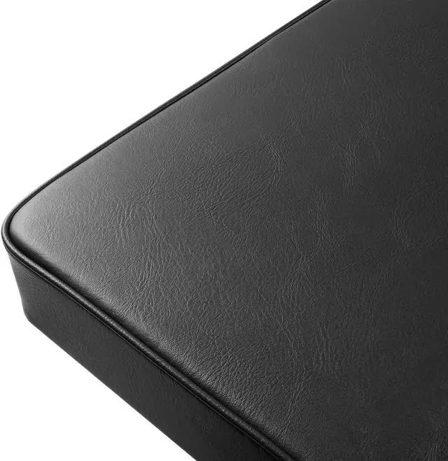 Alt view image 5 of 6 - Hamzer Cushioned Piano Bench, Adjustable Keyboard Stool Chair - Foldable & Portable w/ Padded Cushion - Stable Sturdy Collapsible X Style Seat, Black