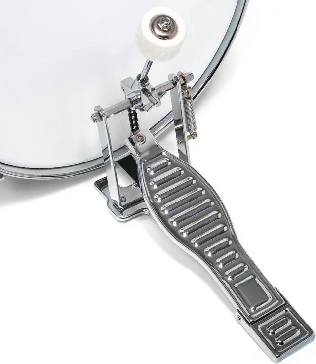 Alt view image 6 of 6 - Ashthorpe 5-Piece Complete Junior Drum Set with Genuine Brass Cymbals - Advanced Beginner Kit with 16" Bass, Adjustable Throne, Cymbals, Hi-Hats, Pedals & Drumsticks - Green