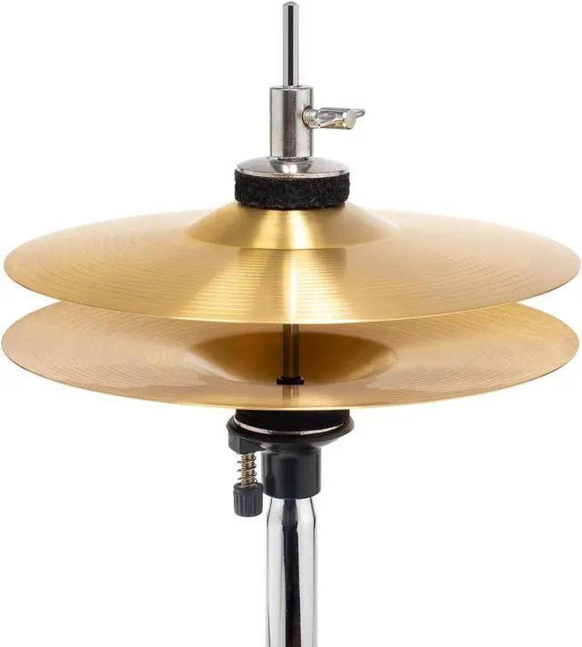 Alt view image 5 of 6 - Ashthorpe 5-Piece Complete Junior Drum Set with Genuine Brass Cymbals - Advanced Beginner Kit with 16" Bass, Adjustable Throne, Cymbals, Hi-Hats, Pedals & Drumsticks - Blue