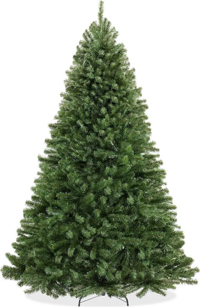 Main image of Casafield 9FT Realistic Green Spruce Unlit Artificial Holiday Christmas Tree with Sturdy Metal Stand