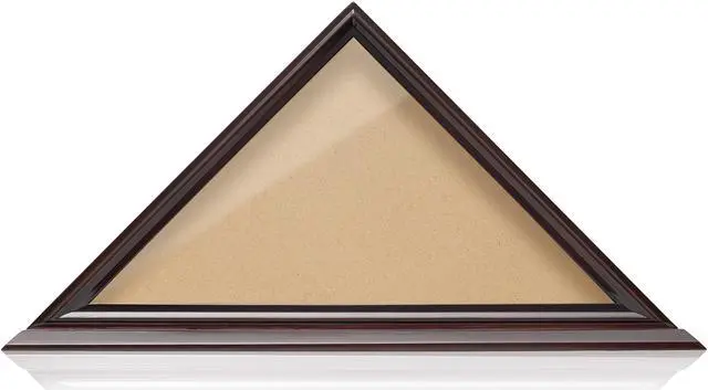 Alt view image 2 of 6 - Reminded Military Memorial American Flag Display Case, Solid Wood Mahogany Finish