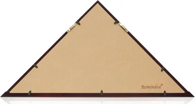 Alt view image 5 of 6 - Reminded Military Memorial American Flag Display Case, Solid Wood Mahogany Finish