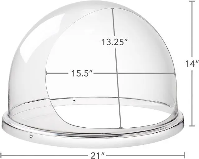 Alt view image 6 of 6 - Olde Midway Cotton Candy Machine Bubble Shield, Dome Cover for Candy Floss Maker