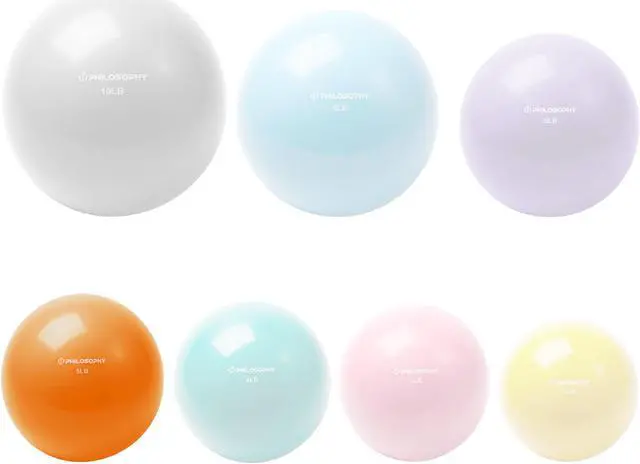 Alt view image 5 of 6 - Philosophy Gym Toning Ball, 5 LB, Orange - Soft Weighted Mini Medicine Ball