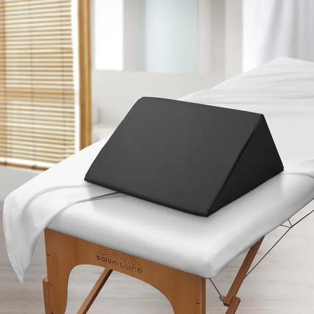 Alt view image 4 of 6 - Saloniture Triangle Wedge Massage Table Bolster Pillow, Extra Large - 19 x 12 x 20 x 15.5 Inch - Black