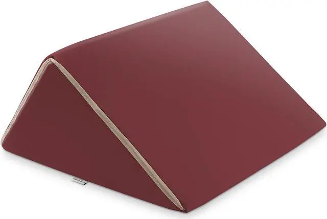 Main image of Saloniture Triangle Wedge Massage Table Bolster Pillow, Extra Large - 19 x 12 x 20 x 15.5 Inch - Burgundy