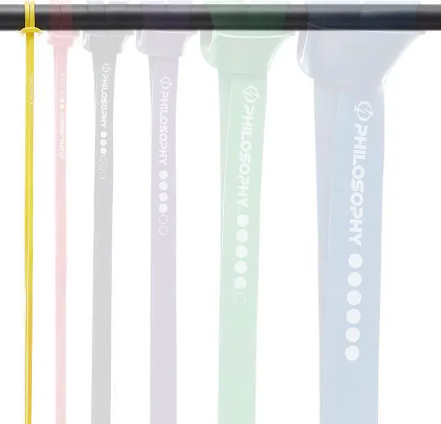 Alt view image 3 of 6 - Philosophy Gym Pull Up Assist Band - 1/4" (5-15 lbs), Yellow - Resistance Power Loop Exercise Band