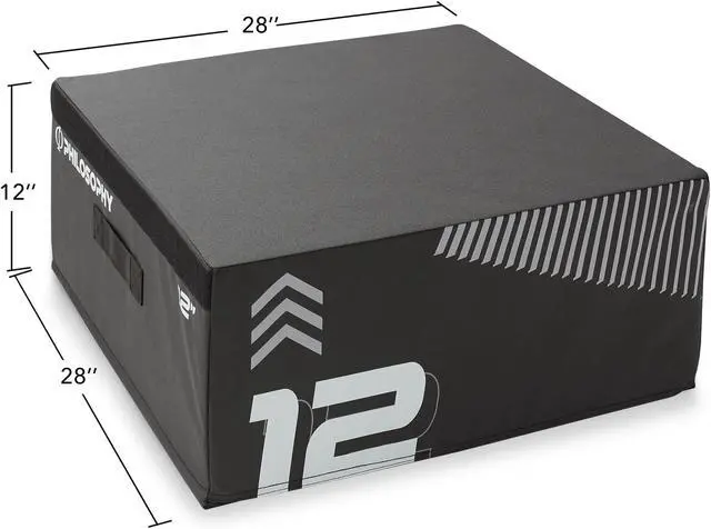Alt view image 3 of 6 - Philosophy Gym 12" Soft Foam Plyometric Box - Jumping Plyo Box for Training and Conditioning
