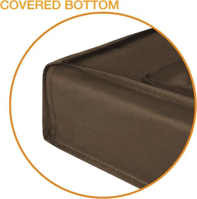 Alt view image 5 of 7 - outdoor tv cover - 60" model for 58'' - 62" flat screens - slim fit - weatherproof weather dust resistant television protector - brown