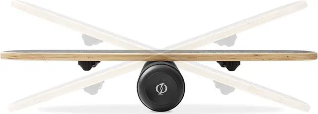 Alt view image 3 of 6 - Philosophy Gym Balance Board - Wooden Balance Trainer with Adjustable Stoppers
