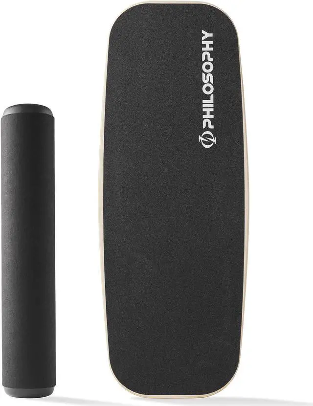 Alt view image 2 of 6 - Philosophy Gym Balance Board - Wooden Balance Trainer with Adjustable Stoppers