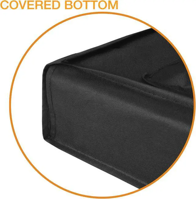 Alt view image 4 of 8 - Mount Factory Outdoor TV Cover - 65" Model For 63" - 67" Flat Screens - Slim Fit - Weatherproof Weather Dust Resistant Television Protector - Black