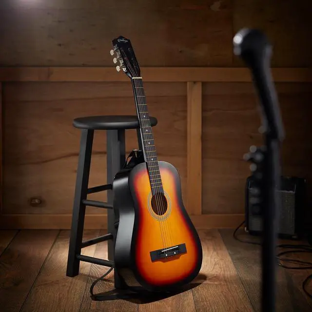 Alt view image 5 of 6 - Ashthorpe 38-inch Beginner Acoustic Guitar Package (Sunburst), Basic Starter Kit w/ Gig Bag, Strings, Strap, Tuner, Pitch Pipe, Picks