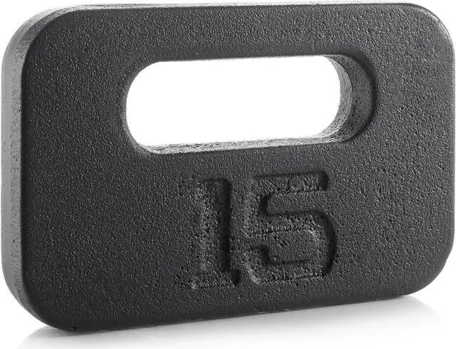 Main image of Philosophy Gym Cast Iron Ruck Weight - 15 LB Weighted Fitness Plate with Handle