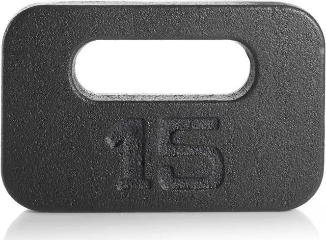 Alt view image 2 of 6 - Philosophy Gym Cast Iron Ruck Weight - 15 LB Weighted Fitness Plate with Handle