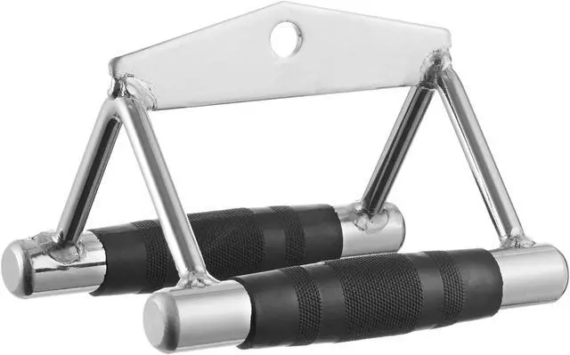 Alt view image 3 of 6 - Philosophy Gym Cable LAT Pulldown Attachment 4 Piece Set Includes: Tricep Rope, Double D, Straight Bar, V Bar