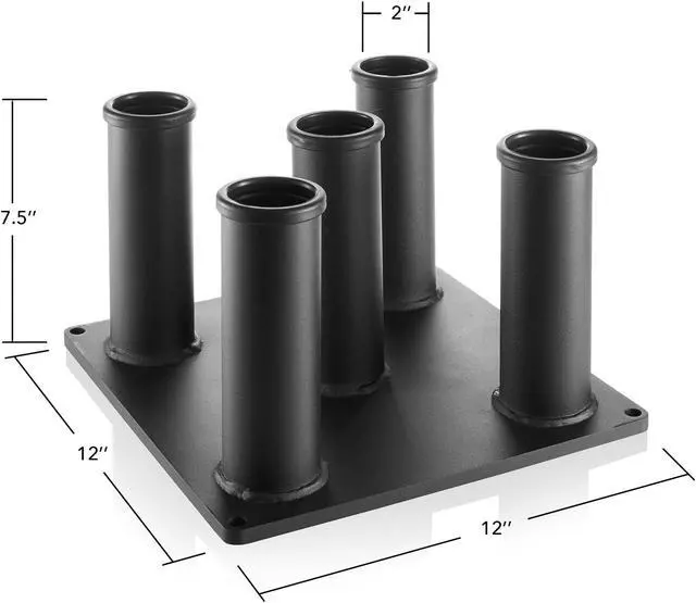 Alt view image 5 of 6 - Philosophy Gym Vertical Barbell Holder - Classic 5 Bar Storage Stand for 2" Olympic Bars